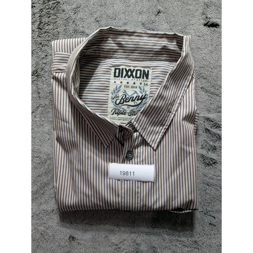 Dixxon Flannel Co The Benny Short Sleeve Button Up Shirt Men's Size 5X - Picture 10 of 10